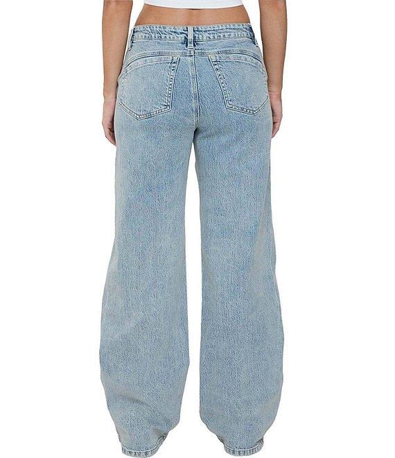 YMI Jeanswear Bella Seam Detail Wide Leg Jeans Product Image