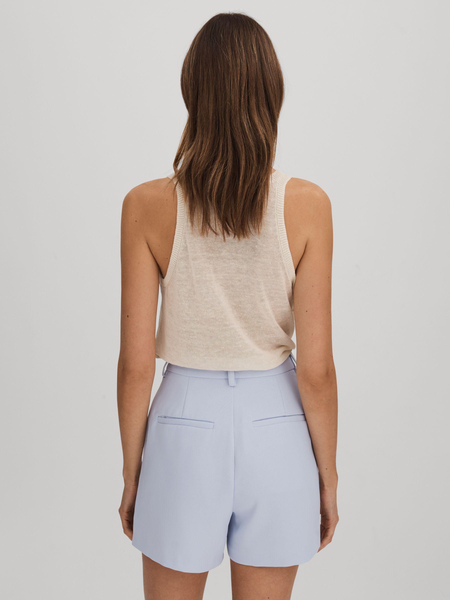 Good American Tailored Shorts in Blue Product Image