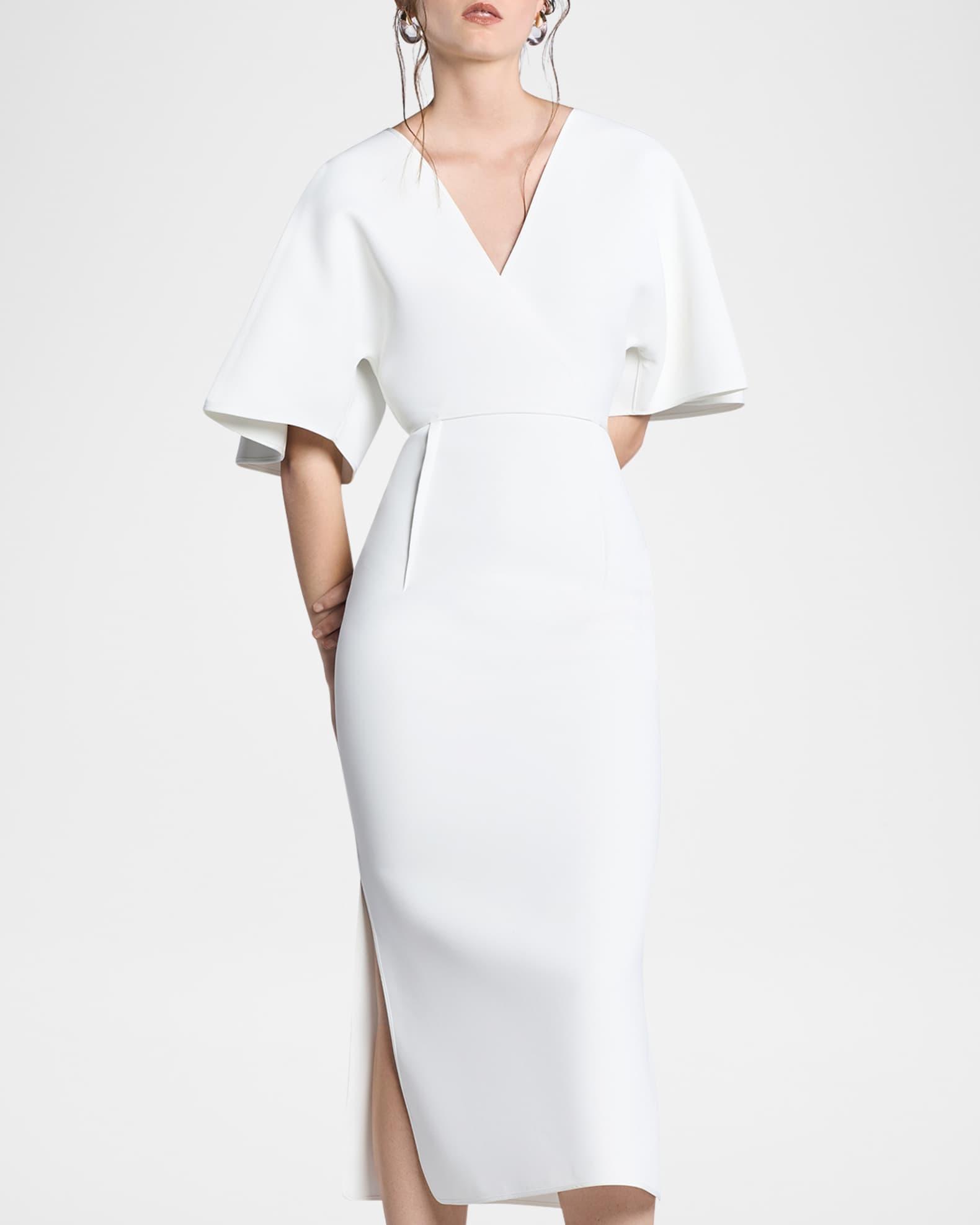 Benefit Flutter-Sleeve Midi Dress Product Image