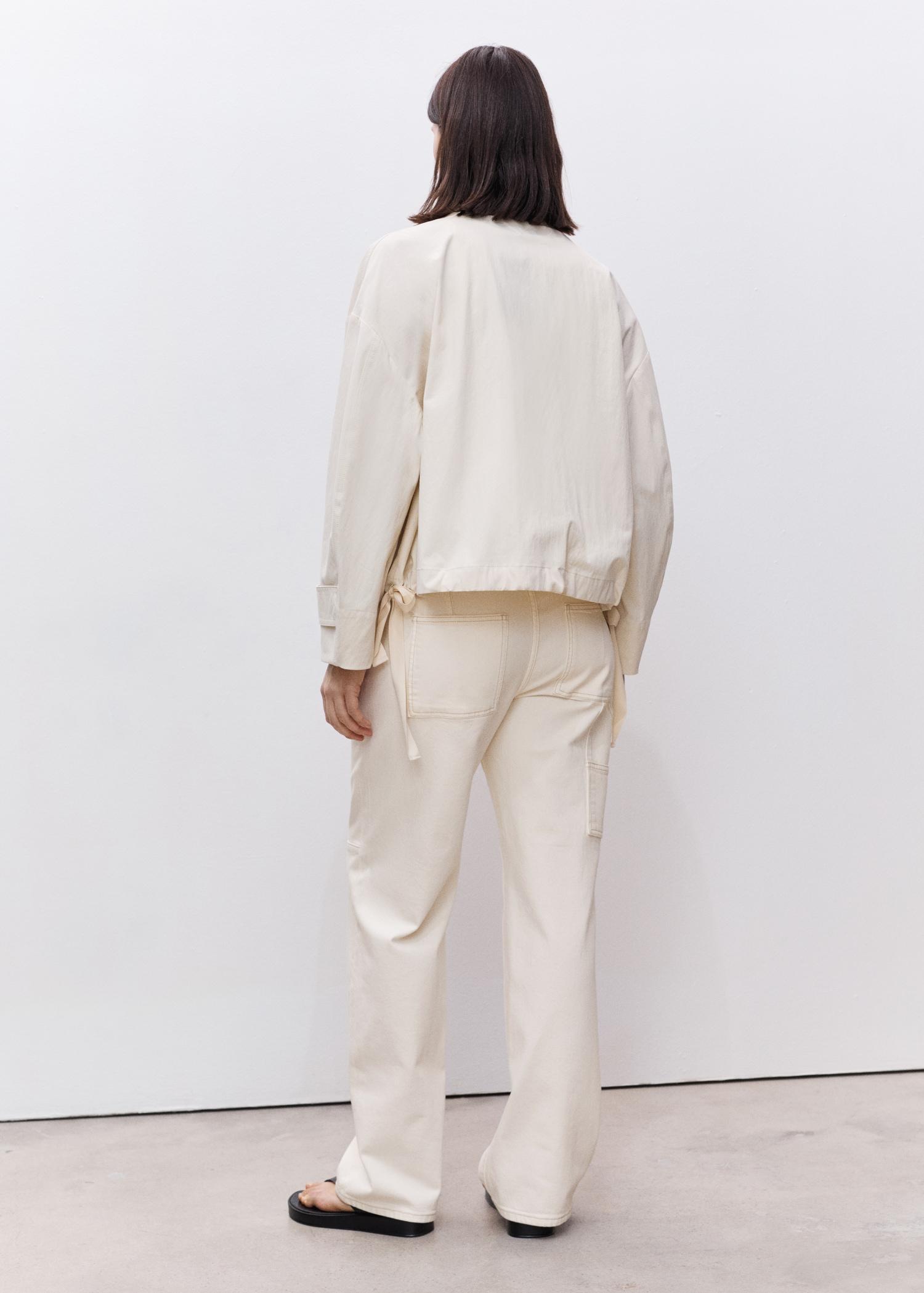 Maternity wide-leg jeans - Women | MANGO USA Product Image