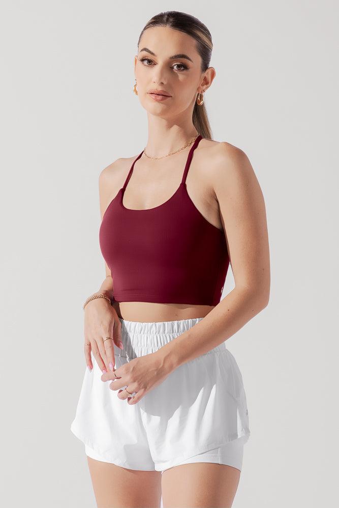 Flexy Crop Top - Crimson Product Image