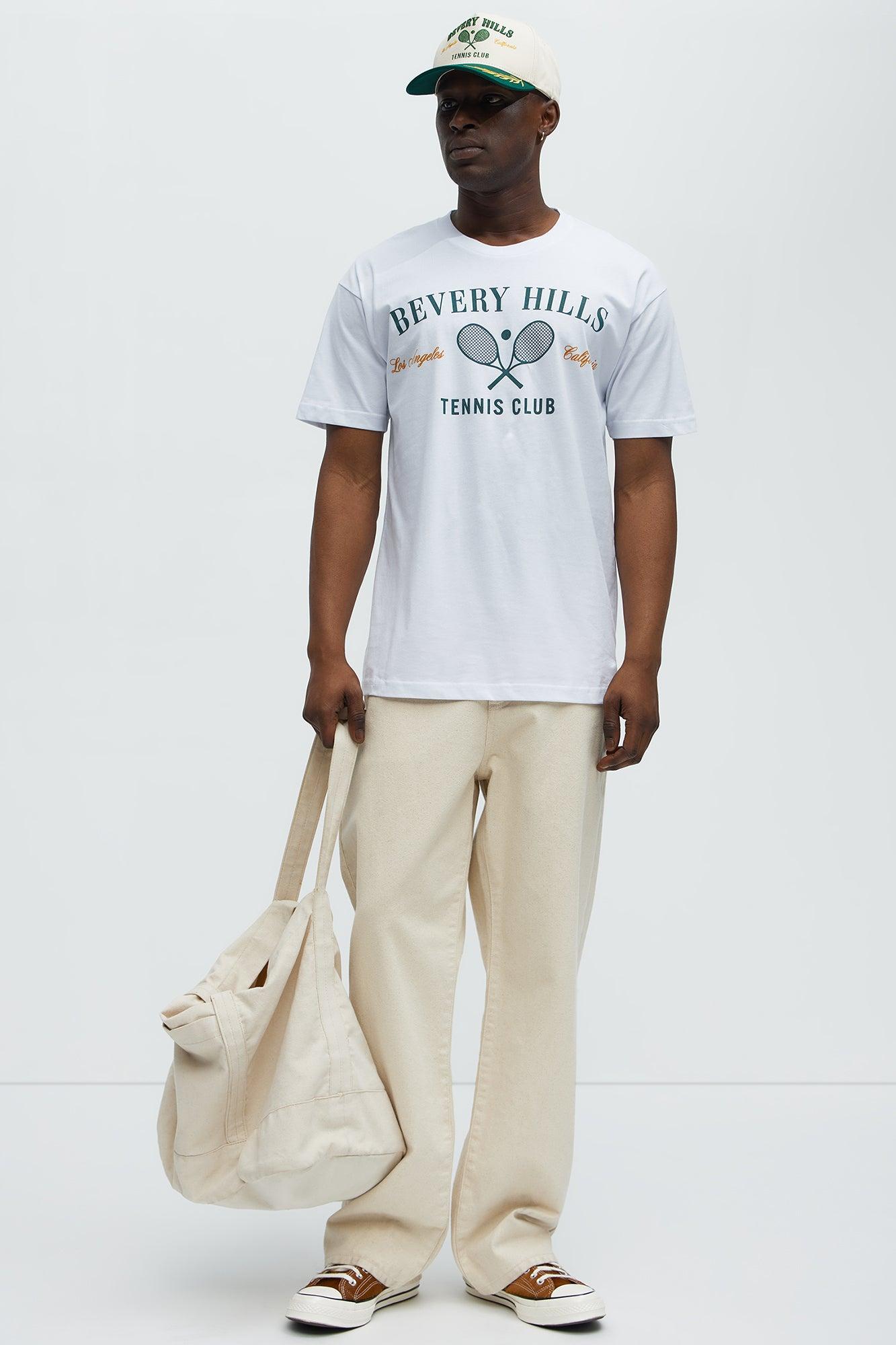 Bev Hills Tennis Club Short Sleeve Tee - White Product Image