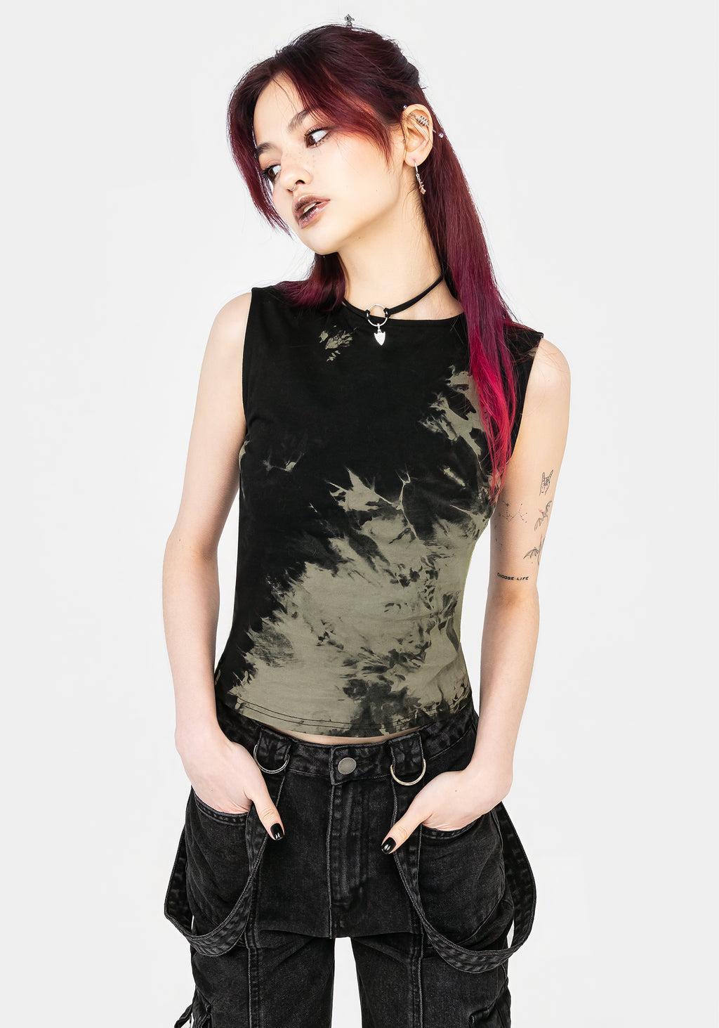 Erosion Tie Dye Sleeveless Tee Product Image
