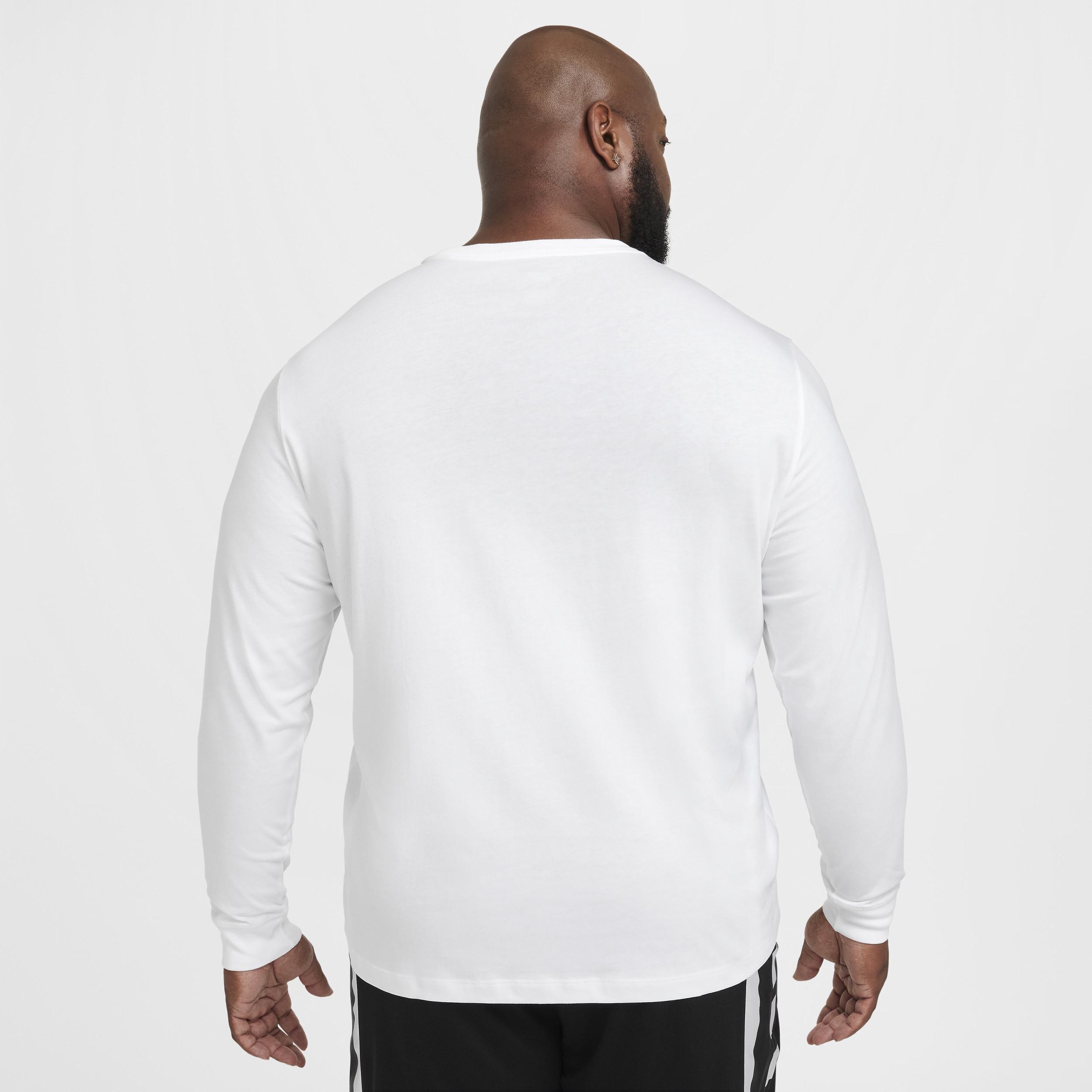 Nike Mens Long-Sleeve Basketball T-Shirt | HF6197-100 Product Image