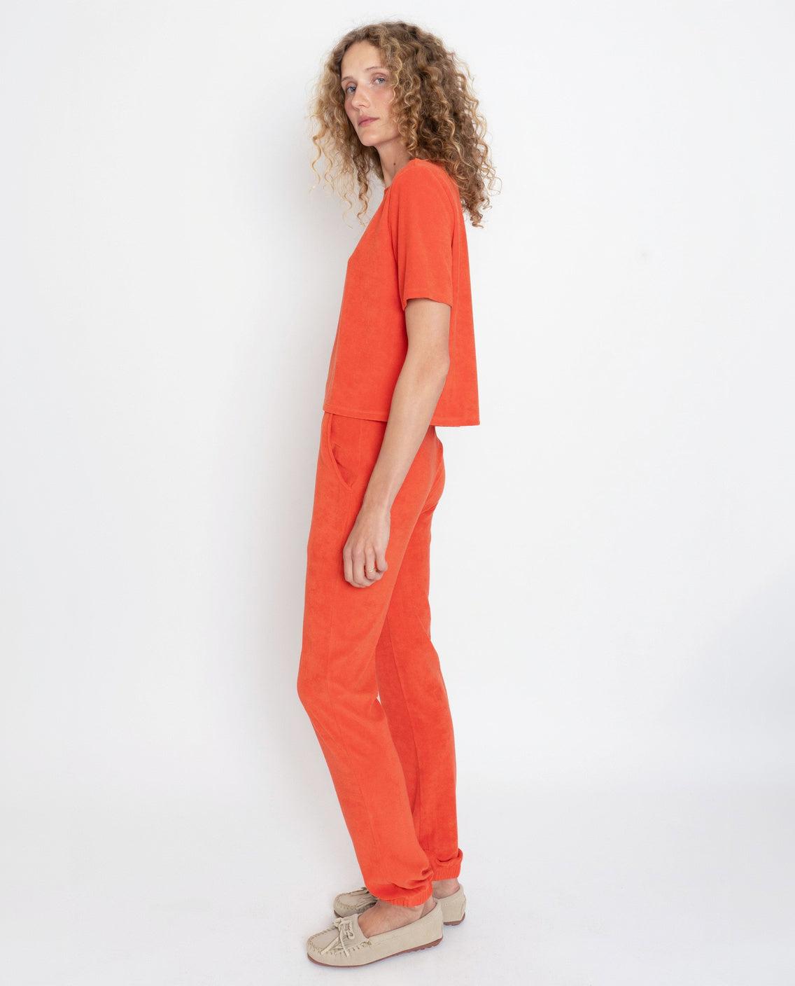 The Terry Sweatpants - Poppy Female Product Image