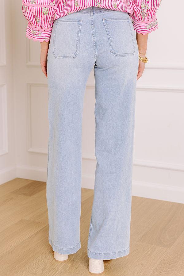 JUST USA Silas High Waist Wide Leg Jean Product Image