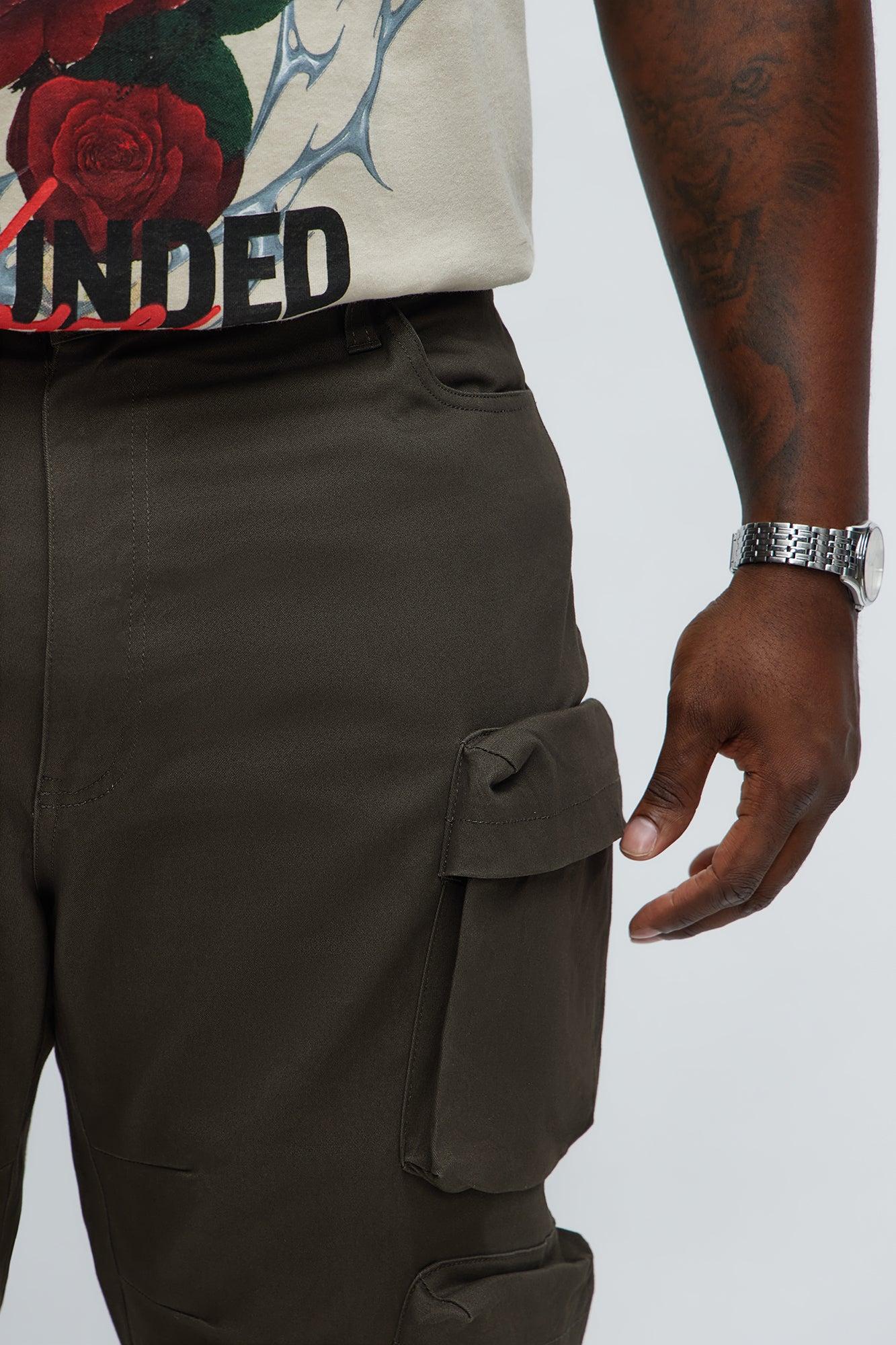 Slim My Kind Of Cargo Pants - Olive Male Product Image