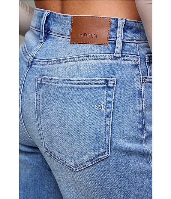 Hidden Jeans Logan Frayed Hem Dad Jeans Product Image