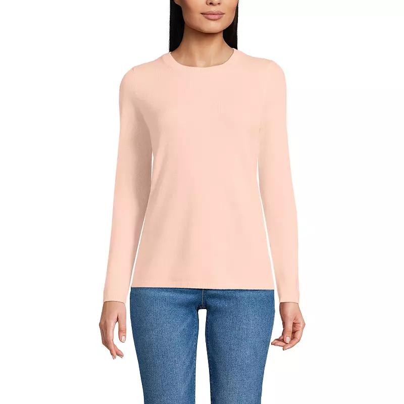 Women's Lands' End Crewneck Cashmere Sweater,  Product Image