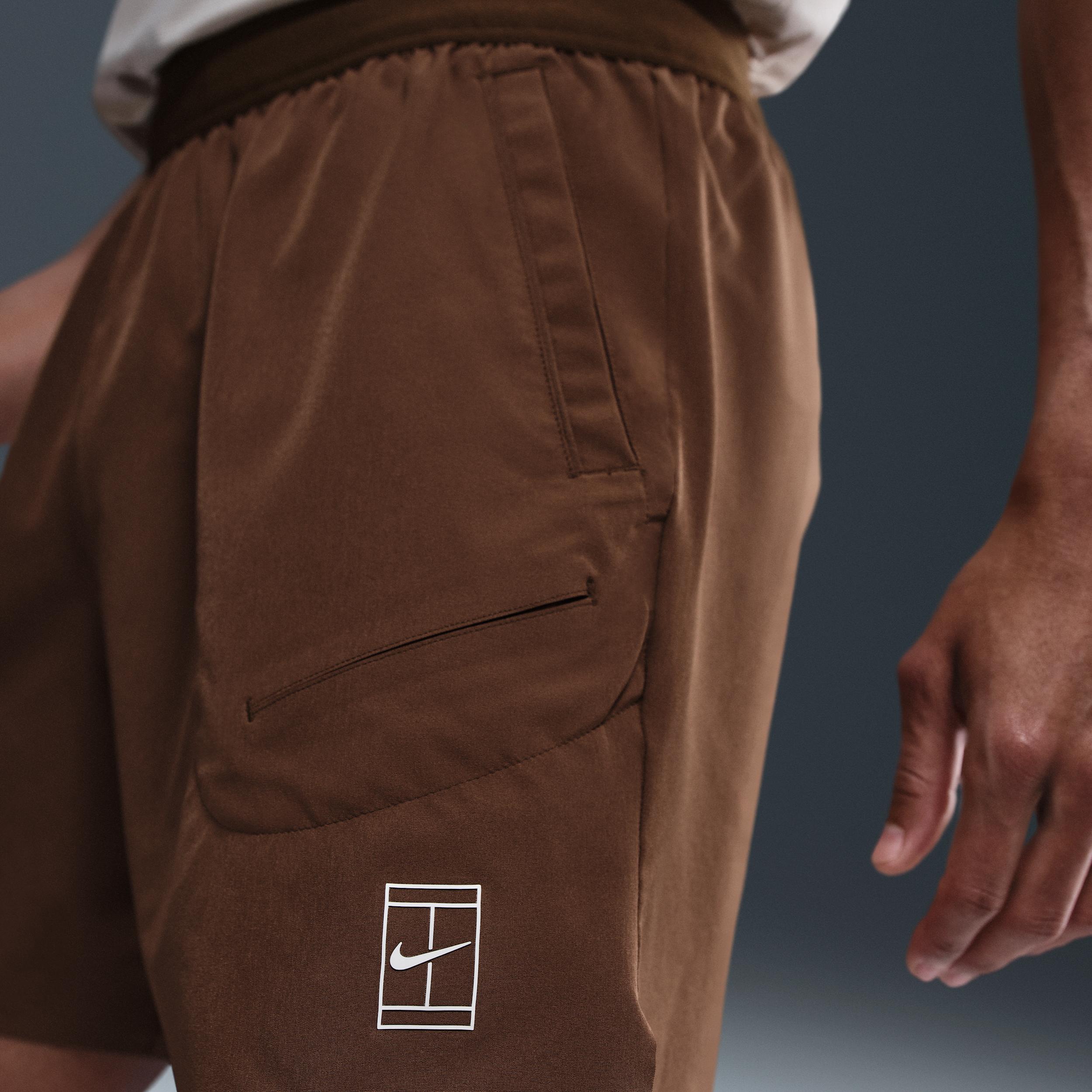 Nike Mens Court Advantage Dri-FIT 6 Tennis Shorts | FZ6913-259 Product Image