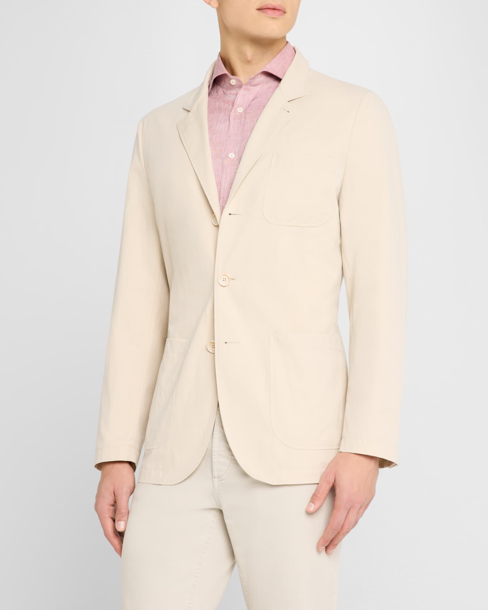 Men's Patch-Pocket Single-Breasted Sport Coat Product Image