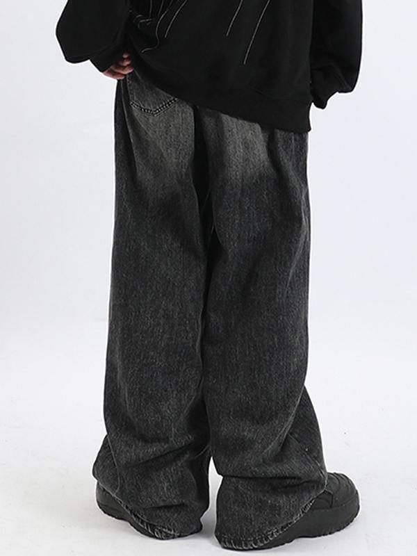 Men's Washed Ombre Loose Jean Product Image