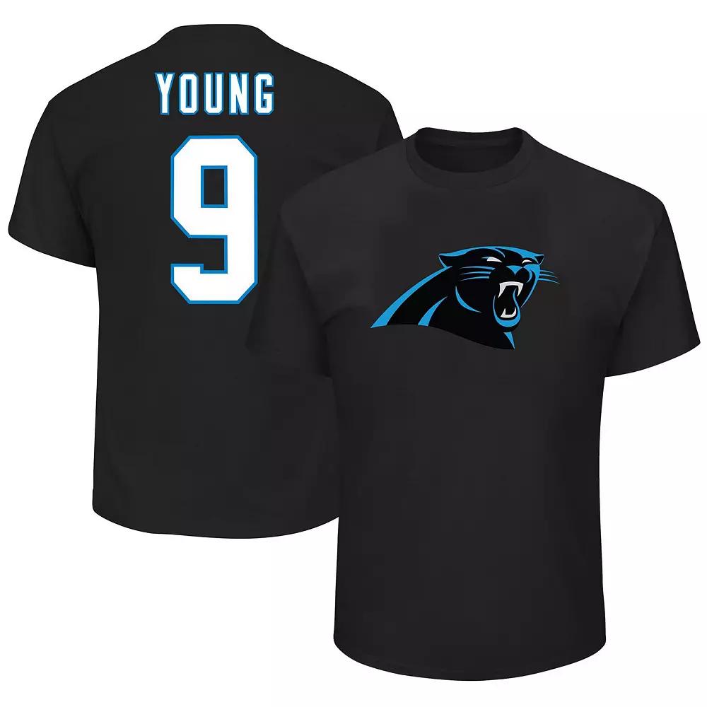Men's Fanatics Branded Bryce Young Black Carolina Panthers Big & Tall Player Name & Number T-Shirt, Size: 2XLT Product Image