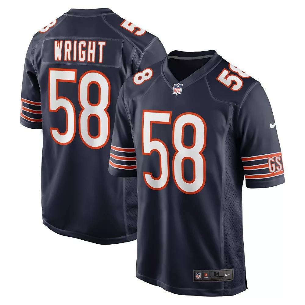 Darnell Wright Chicago Bears Nike Mens NFL Game Football Jersey | 67NMCBGH7QF-BZ0 Product Image