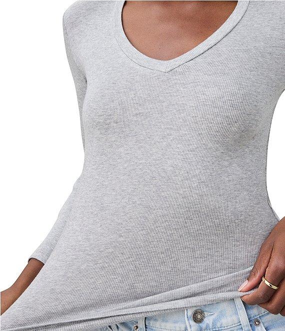 Splendid Valley Ribbed V-Neck Tee Product Image