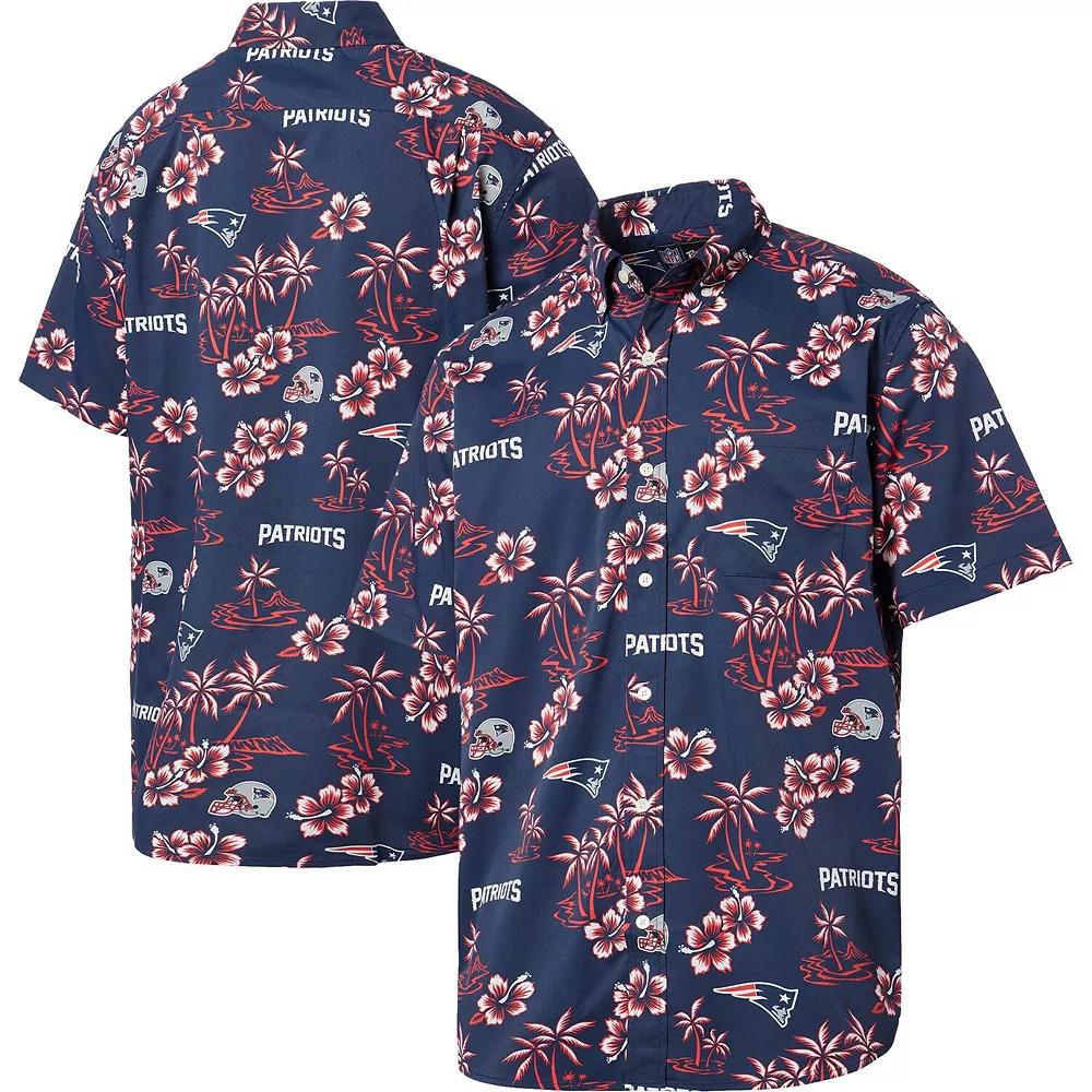 Men's Reyn Spooner Navy New England Patriots Kekai Button-Up Shirt,  Product Image
