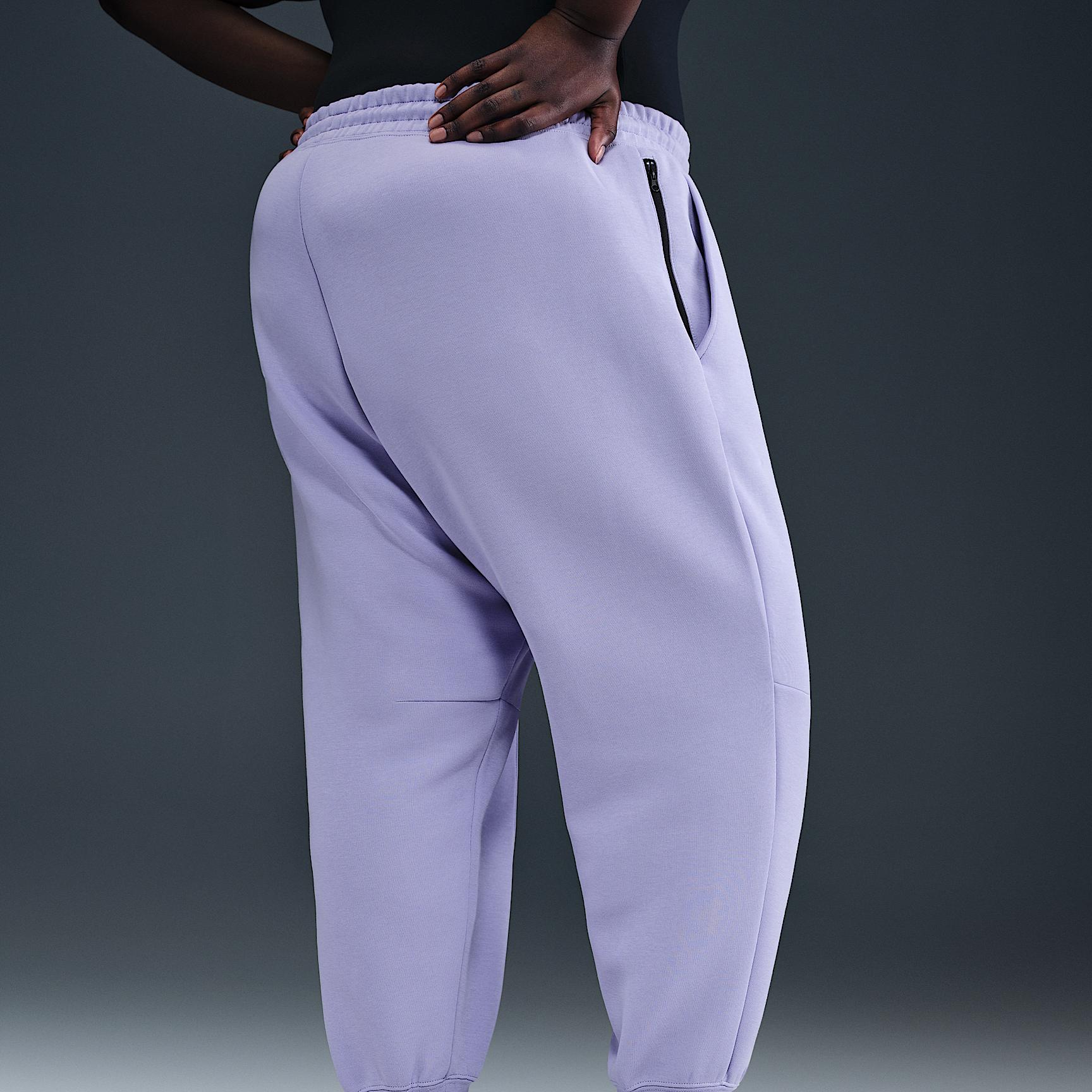 Womens Nike Sportswear Tech Fleece Mid-Rise Jogger Pants (Plus Size) | FB8332-533 Product Image