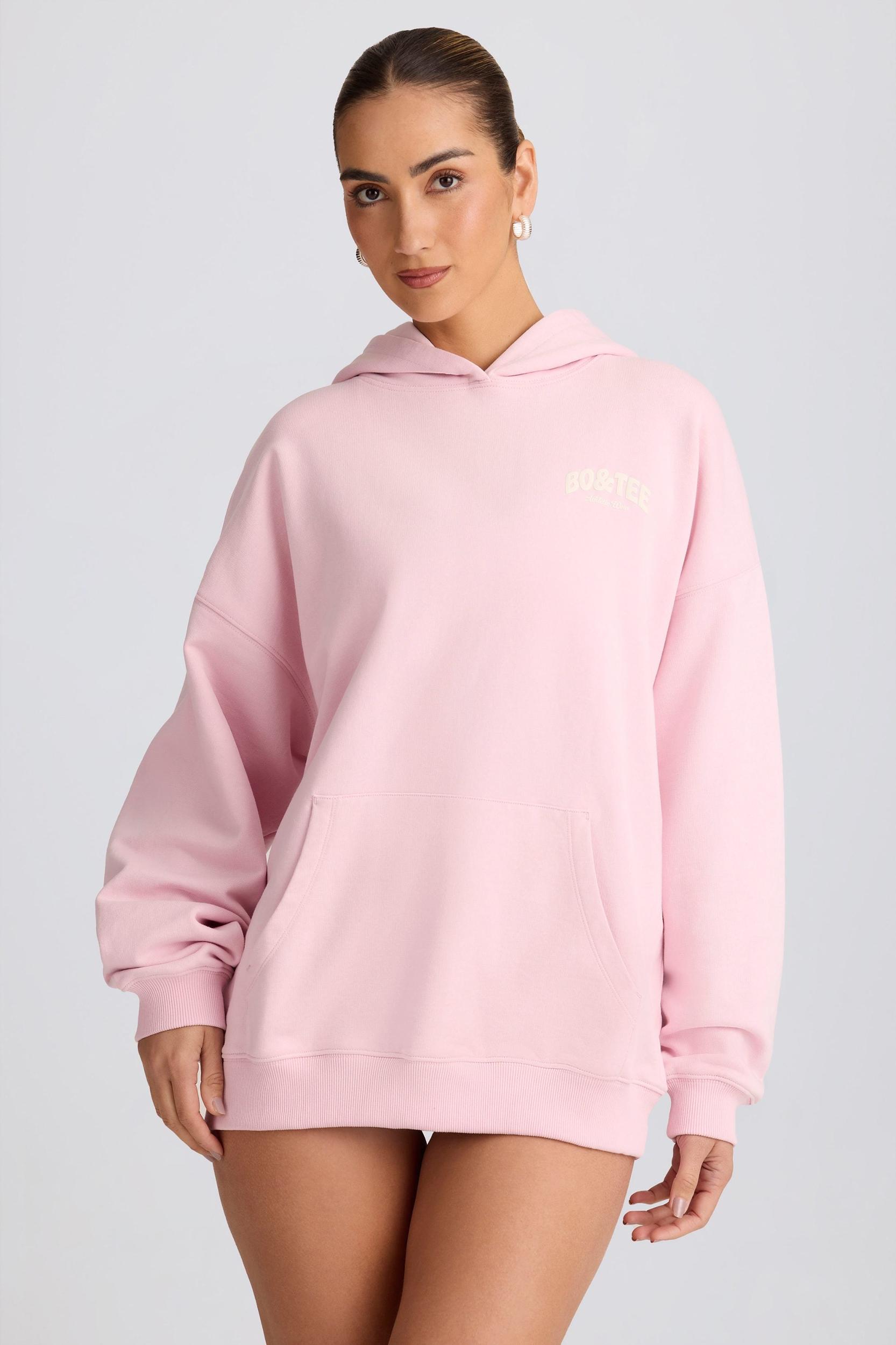 Oversized Hoodie in Soft Pink Product Image