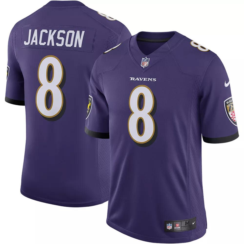 Men's Nike Lamar Jackson Purple Baltimore Ravens Speed Machine Limited Jersey,  Product Image