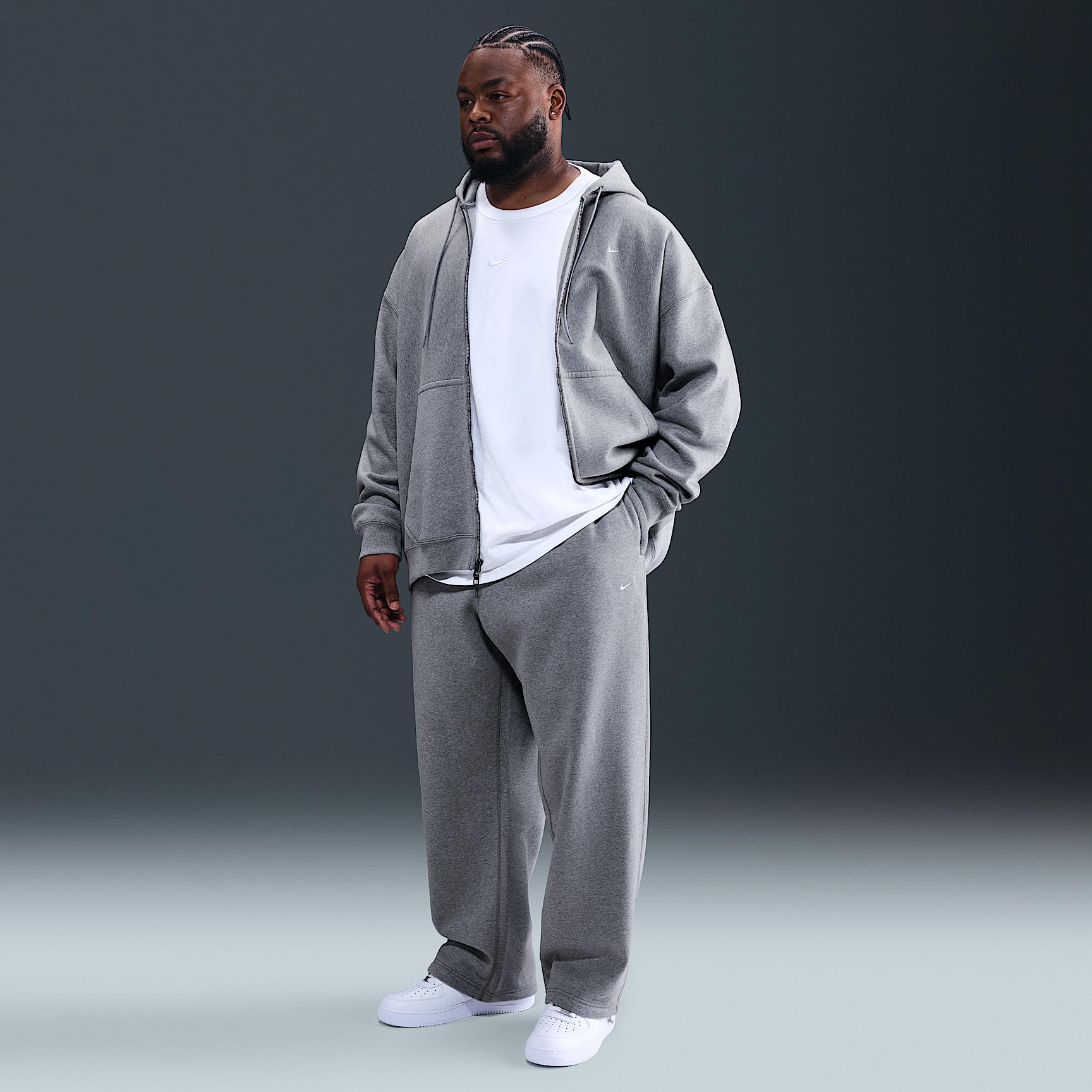 Nike Mens Solo Swoosh Fleece Open-Hem Pants | HV1090-010 Product Image