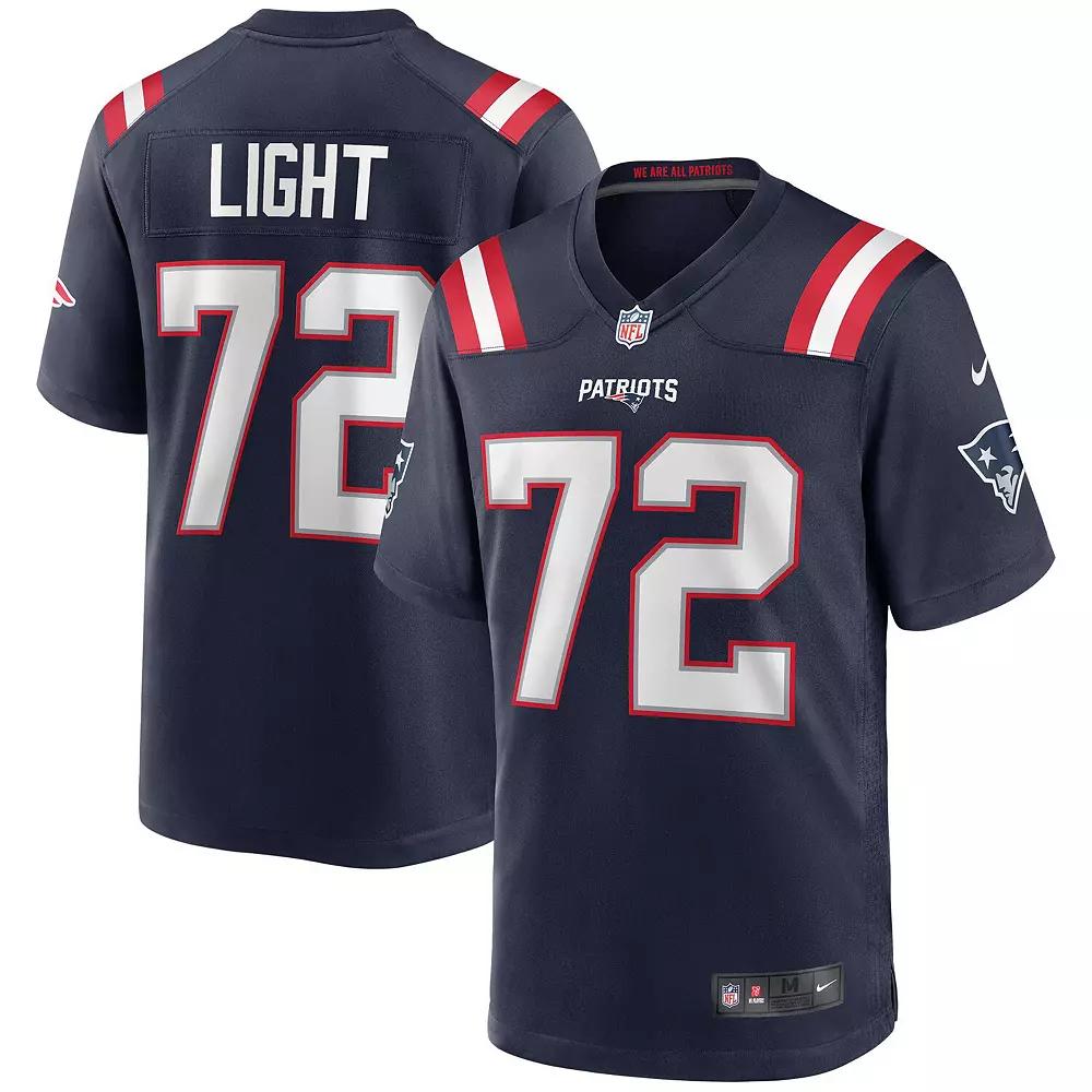 Men's Nike Matt Light Navy New England Patriots Game Retired Player Jersey, Size: Small, Blue Product Image