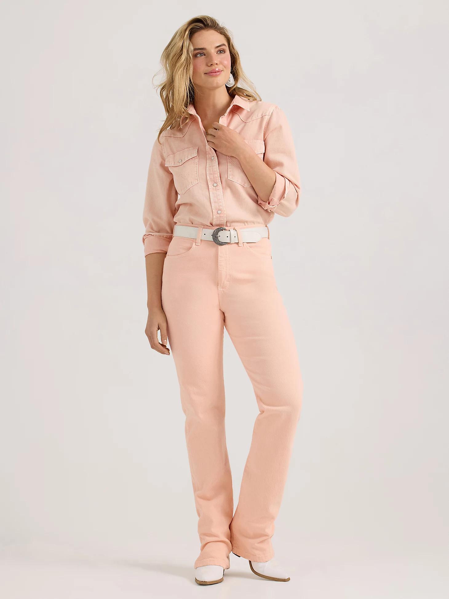 Women's Wrangler Colorwash Slim Western Snap Shirt Product Image