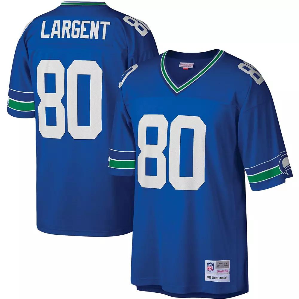 Men's Mitchell & Ness Steve Largent Royal Seattle Seahawks Legacy Replica Jersey,  Product Image