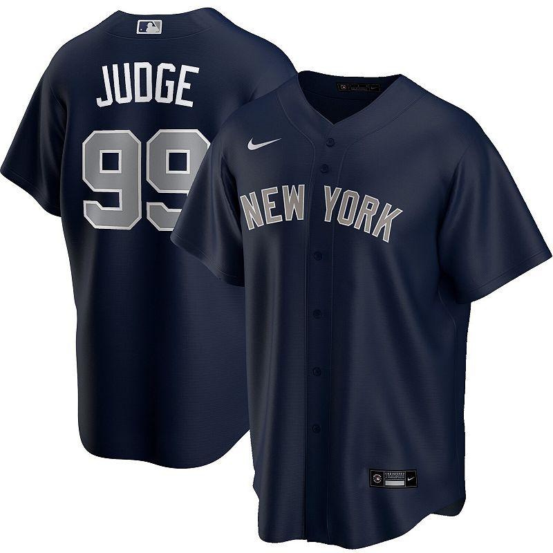Mens Nike Aaron Judge New York Yankees Alternate Replica Player Name Jersey Blue Product Image