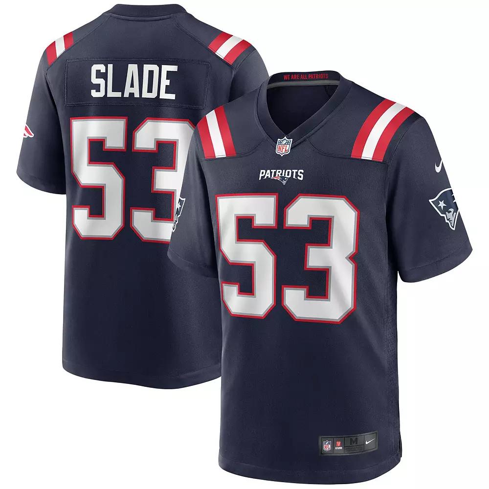 Men's Nike Chris Slade Navy New England Patriots Game Retired Player Jersey,  Product Image