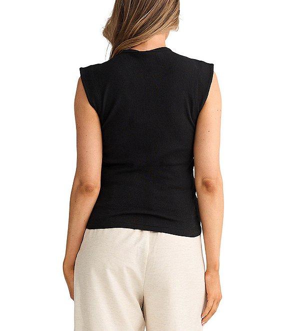 Brave + True Daphne Crew Neck Rib Knit Tank Product Image