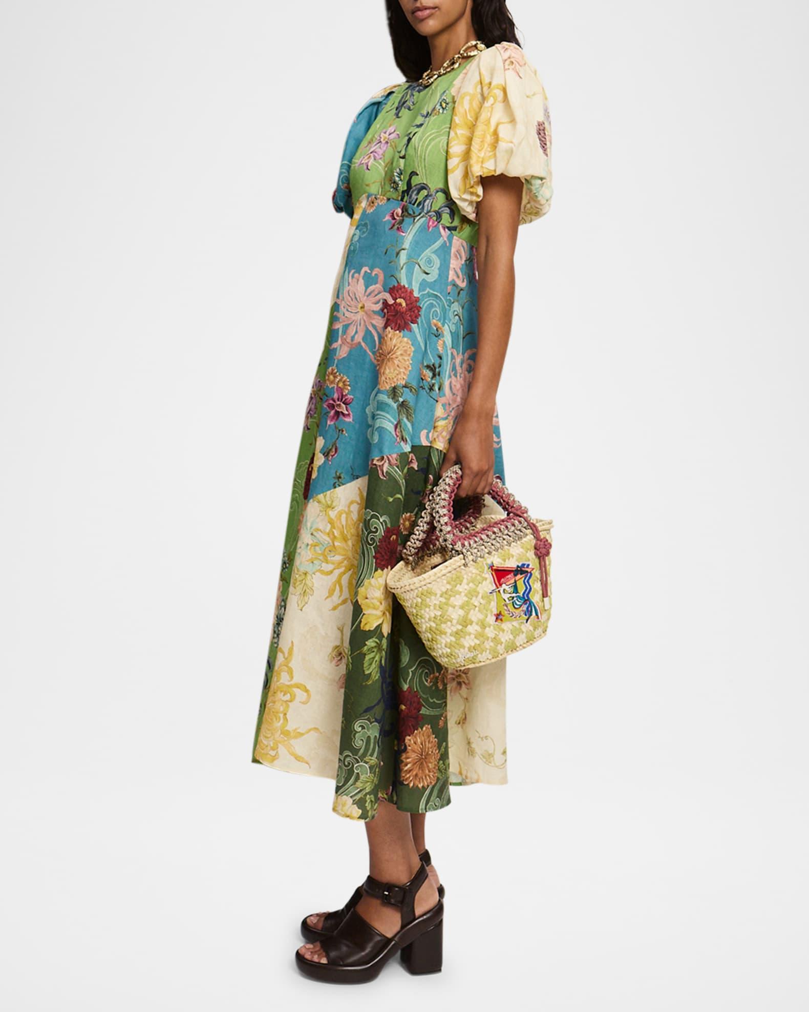 Avery Spliced Midi Dress Product Image