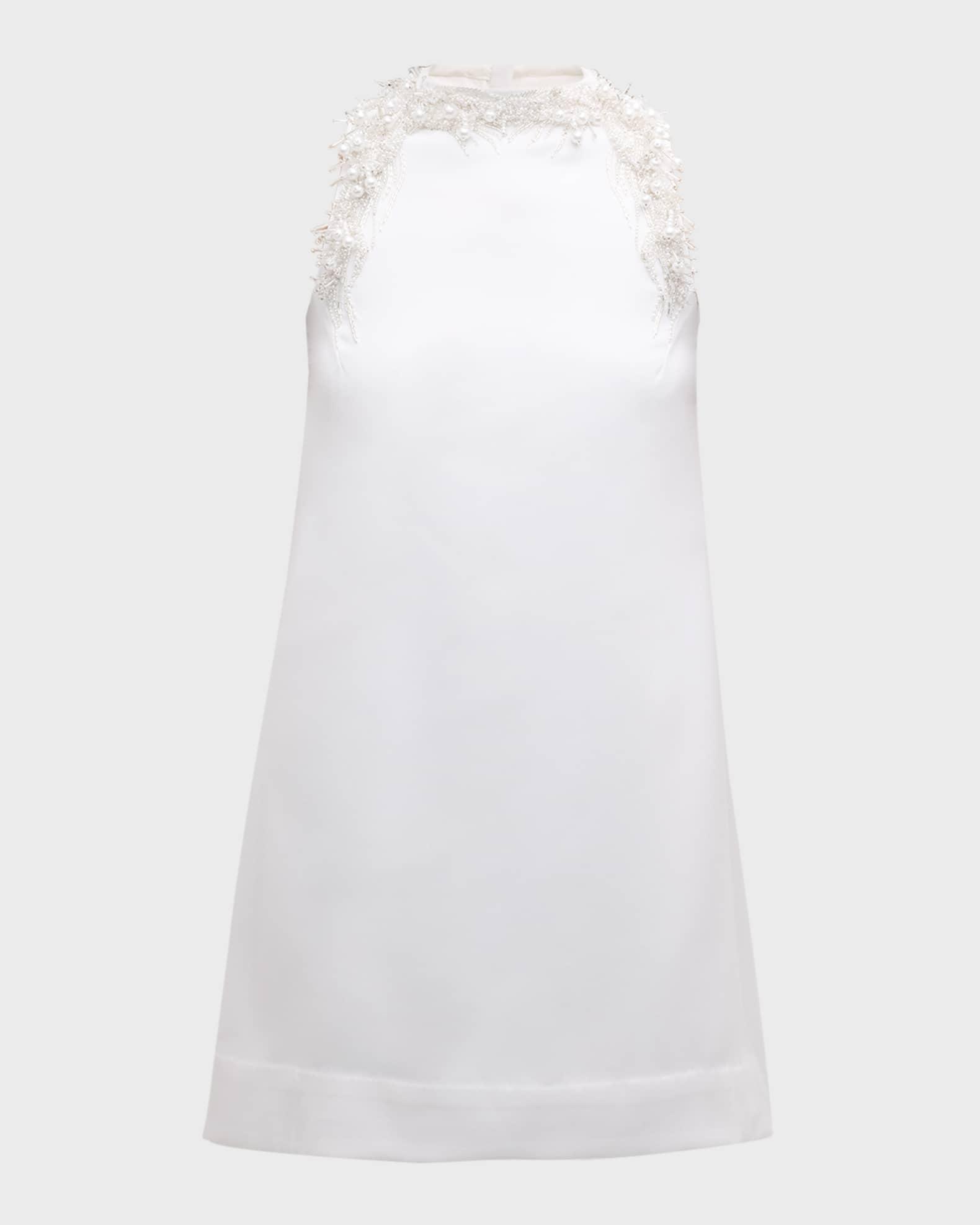 Beaded Antiform Sleeveless Mini Dress Product Image