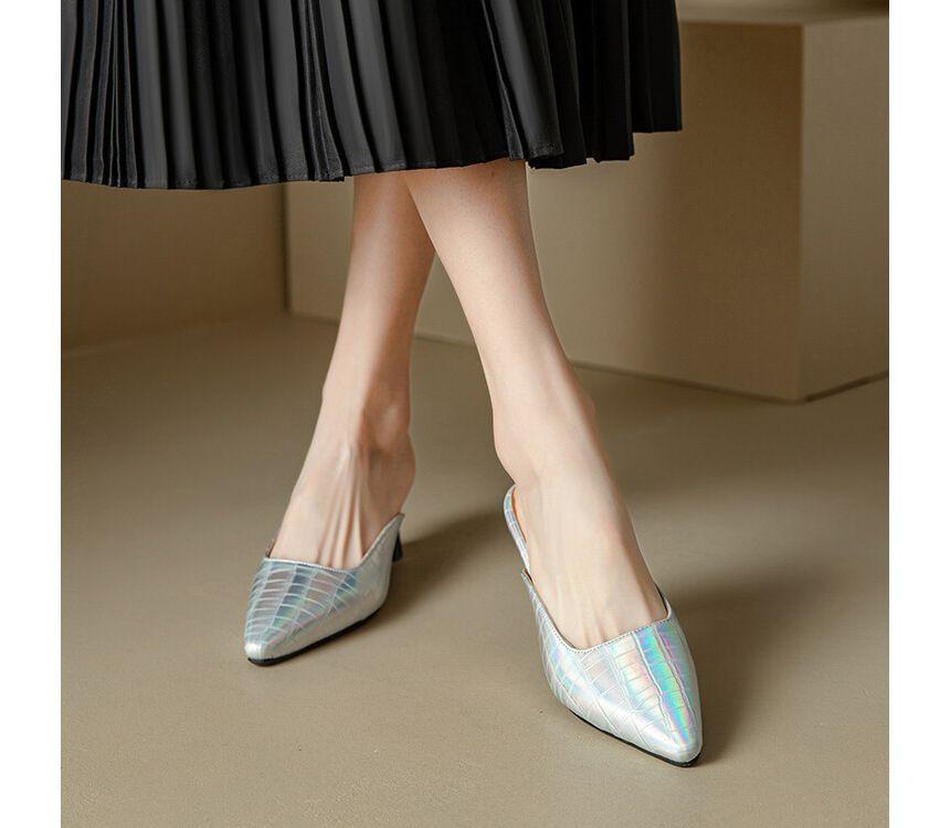 Pointed Kitten Heel Mules Product Image