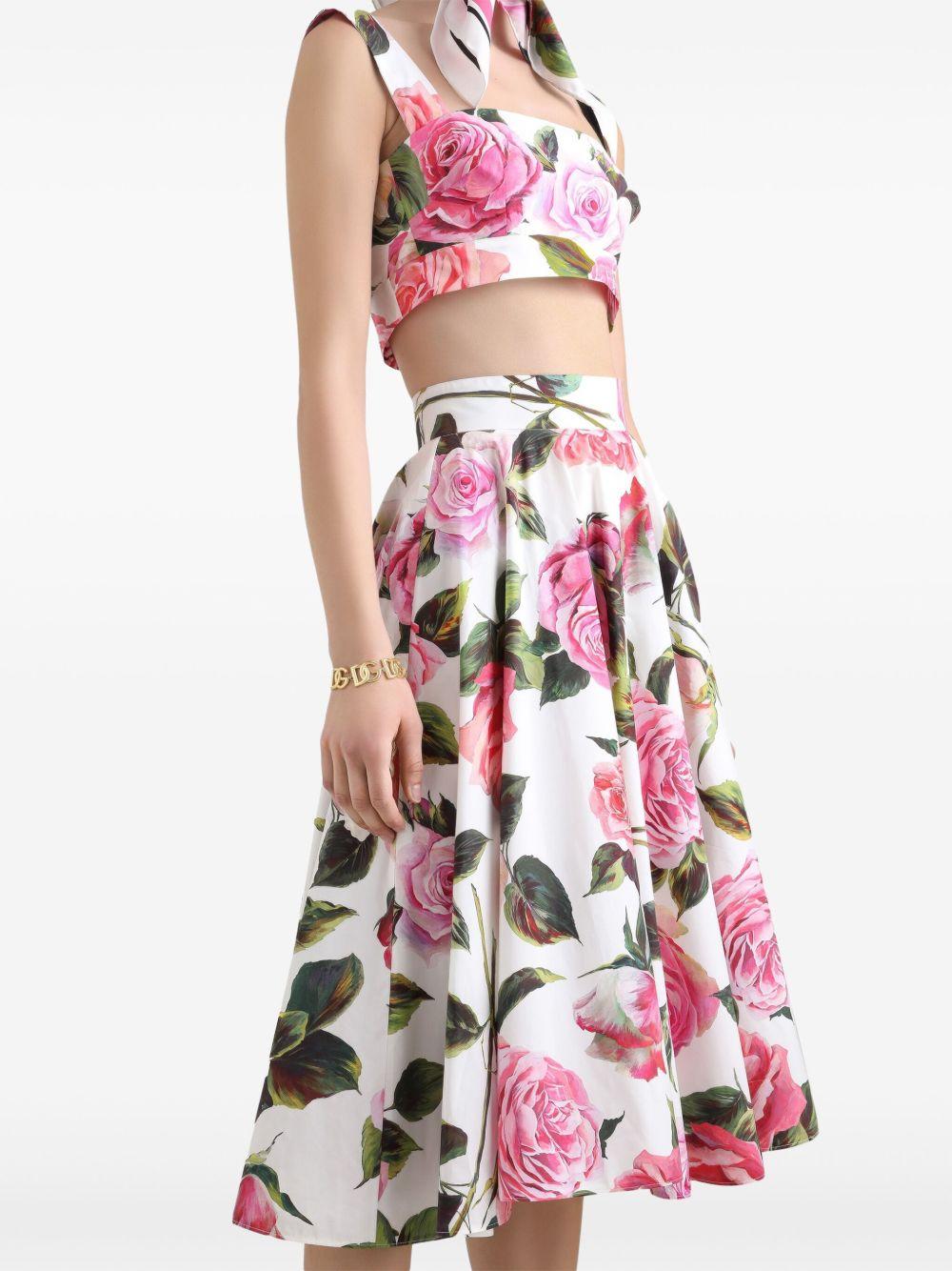 floral-print midi skirt Product Image