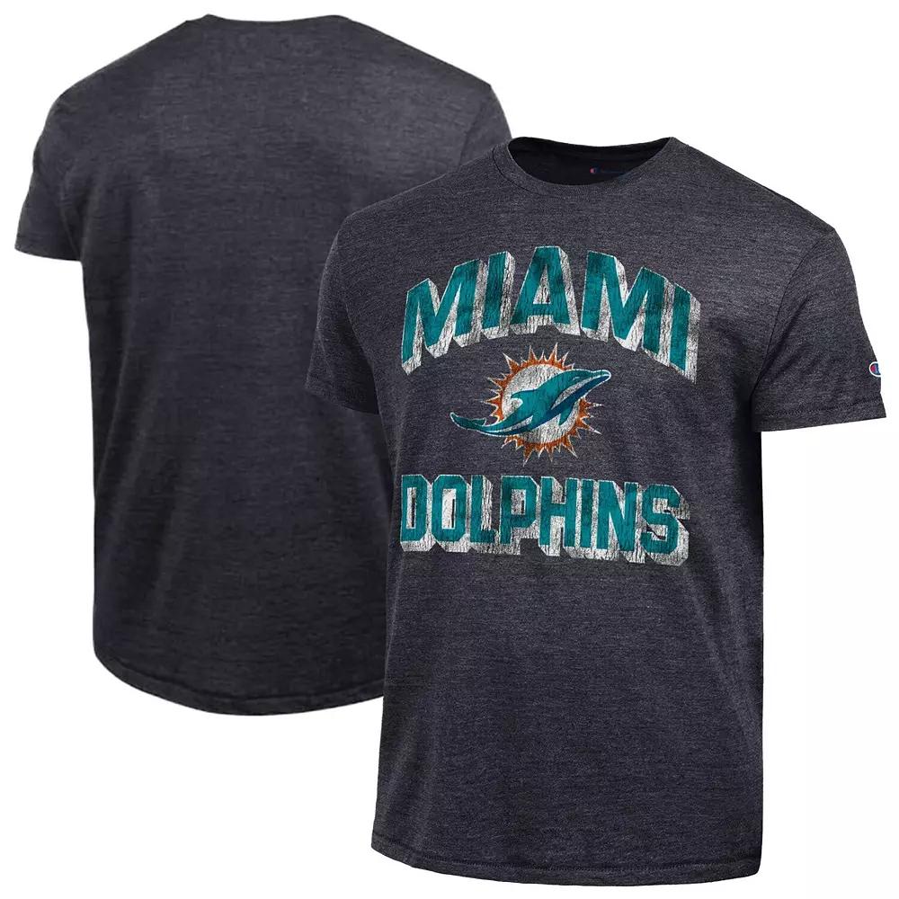 Men's Champion Charcoal Detroit Lions Ultimate Tri-Blend T-Shirt,  Product Image