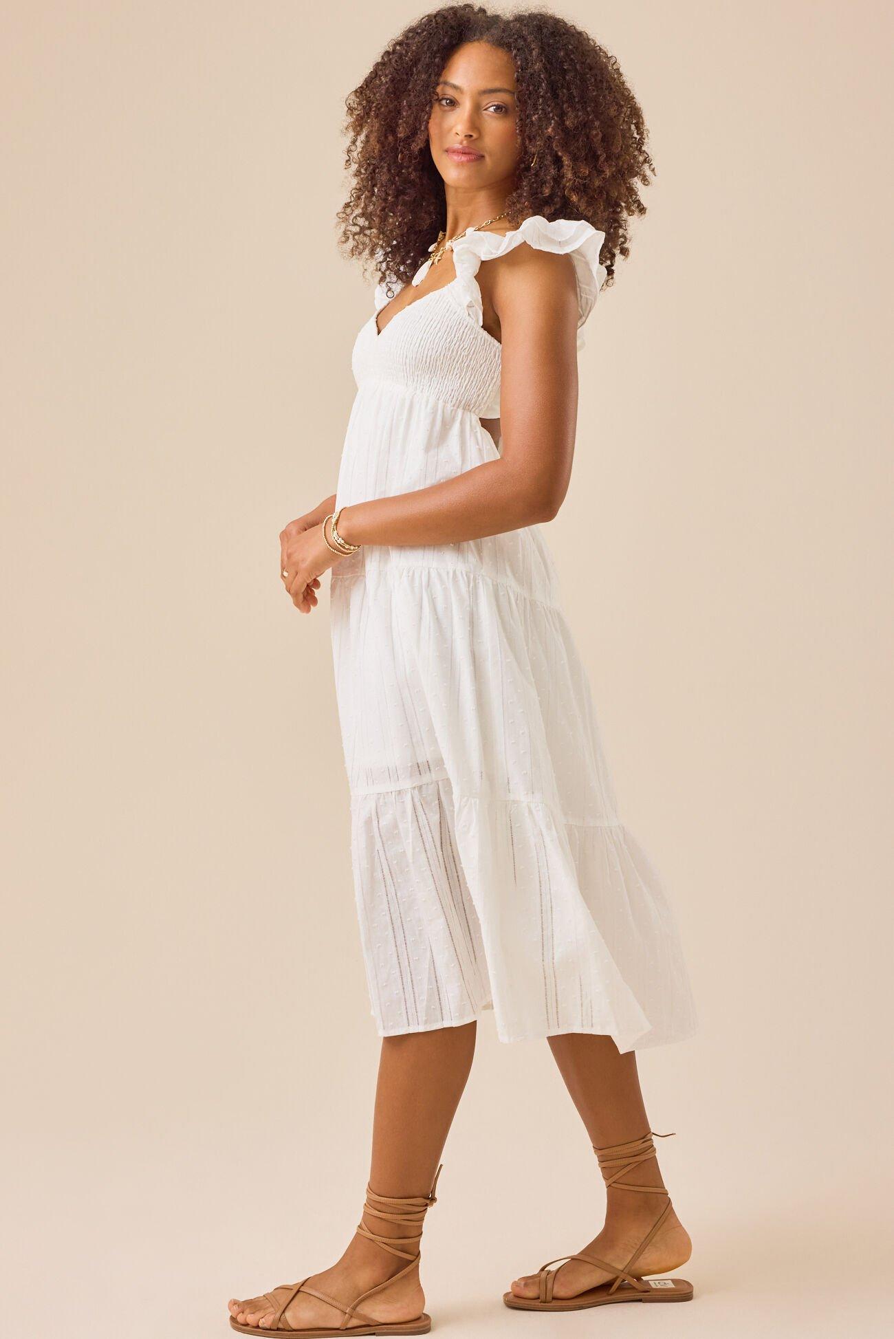 Taegan Clip Dot Maxi Dress Product Image