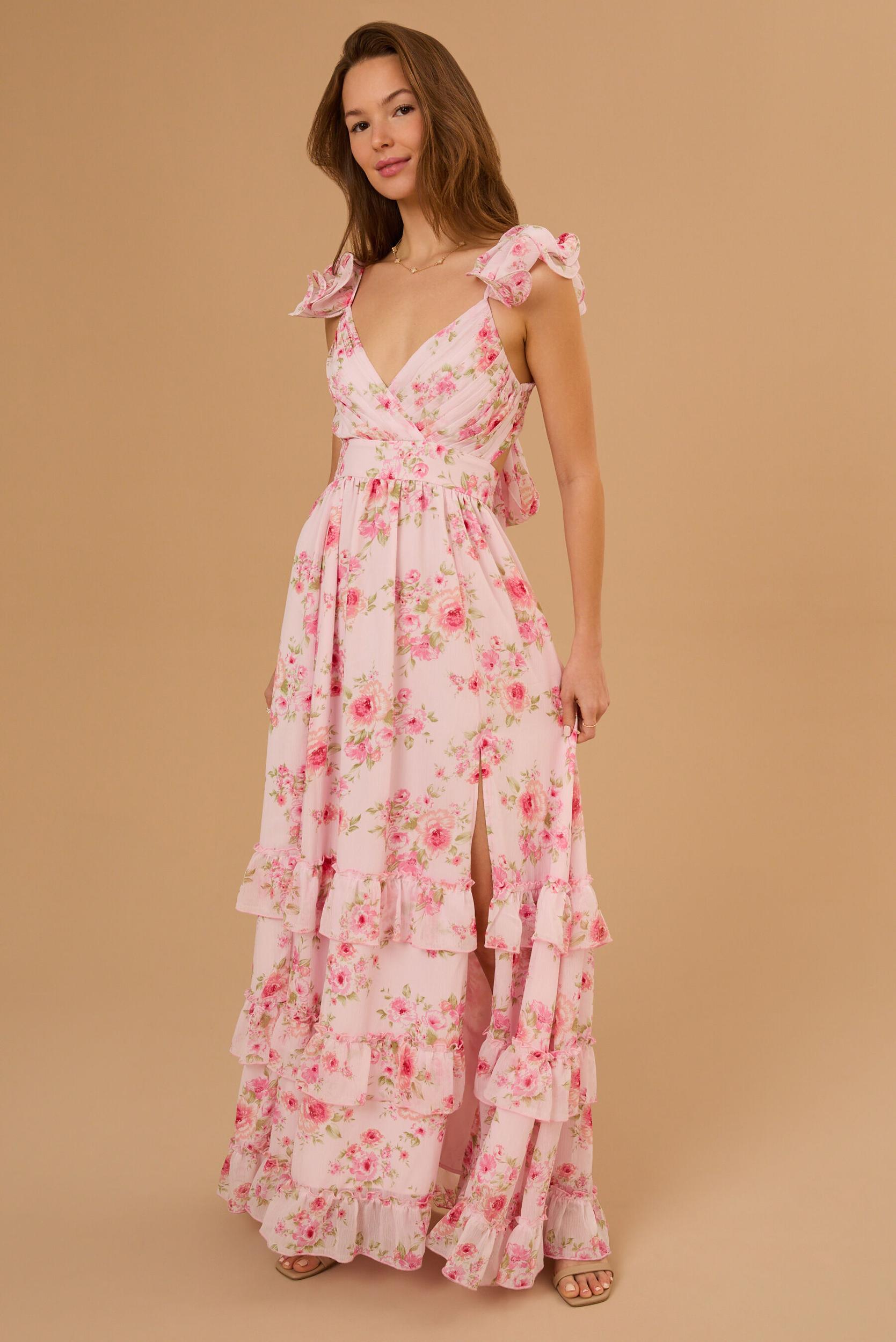 Faerin Floral Maxi Dress Product Image