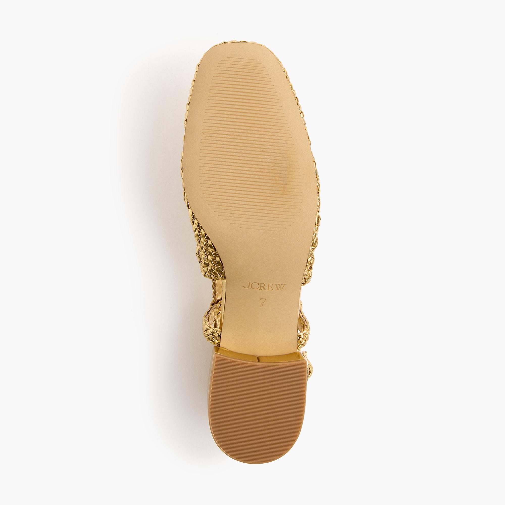 Woven slingback heels Product Image