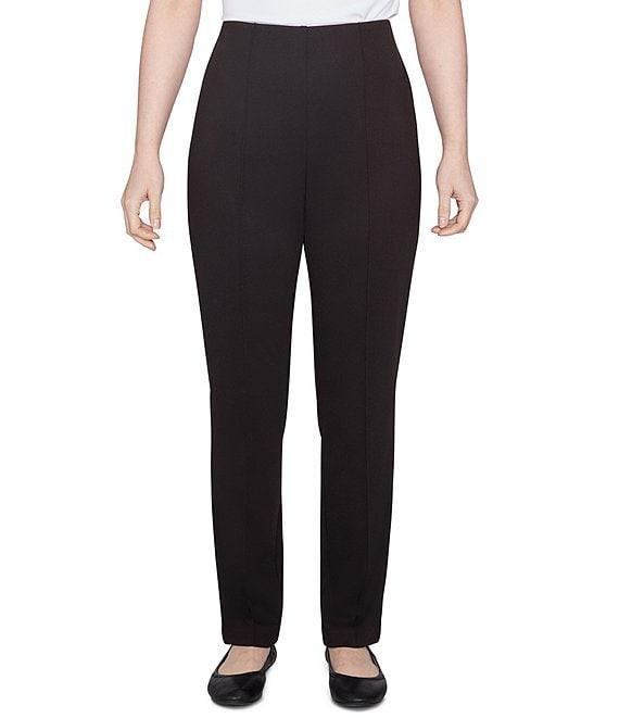 Ruby Rd. Petite Size Ponte Knit Pintuck Pull-On Pants Product Image