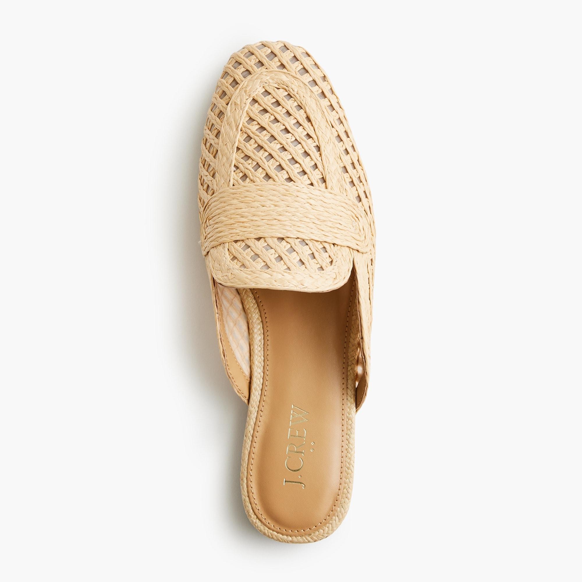 Woven mule flats Product Image