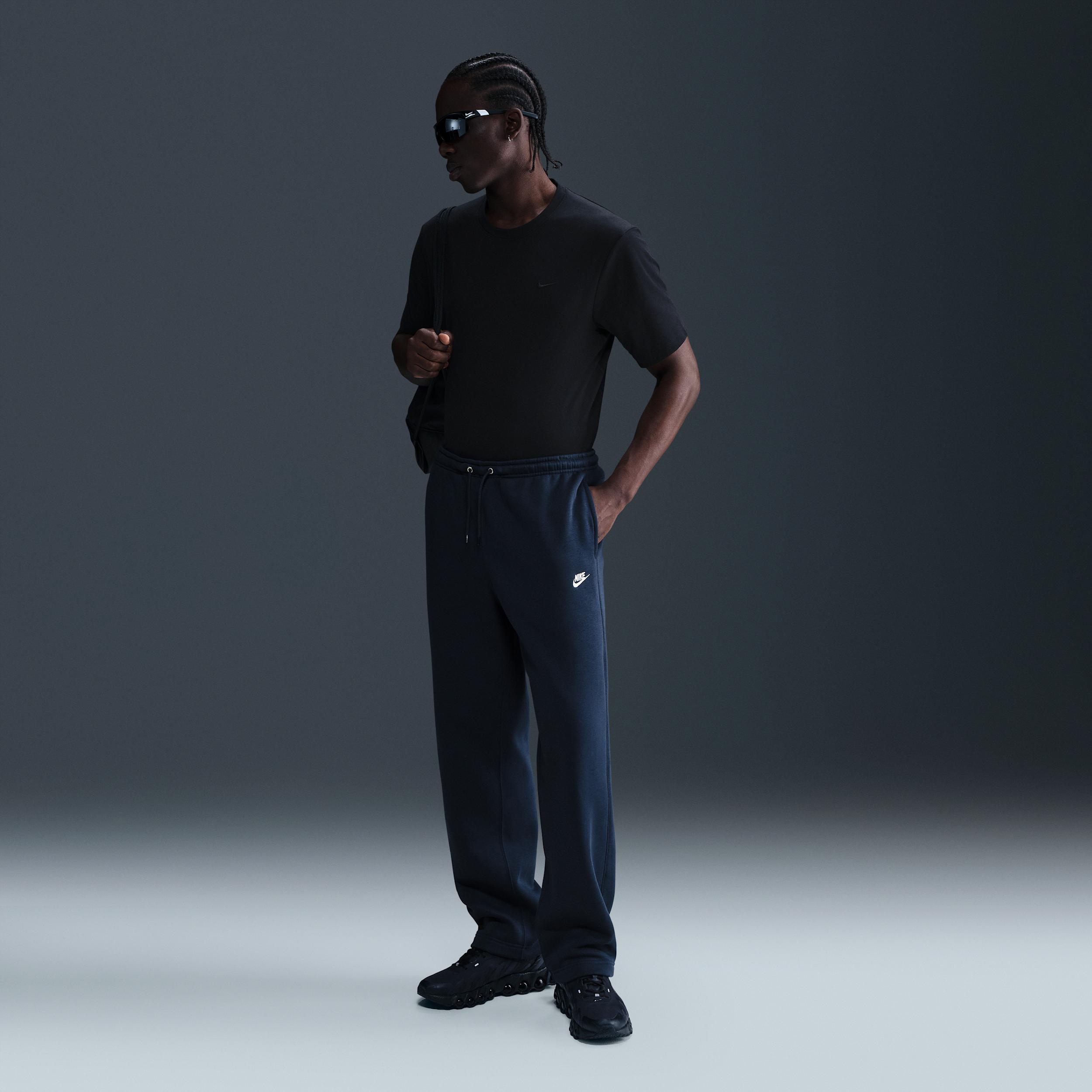 Nike Mens Club Open-Hem Fleece Pants | FN3730-451 Product Image