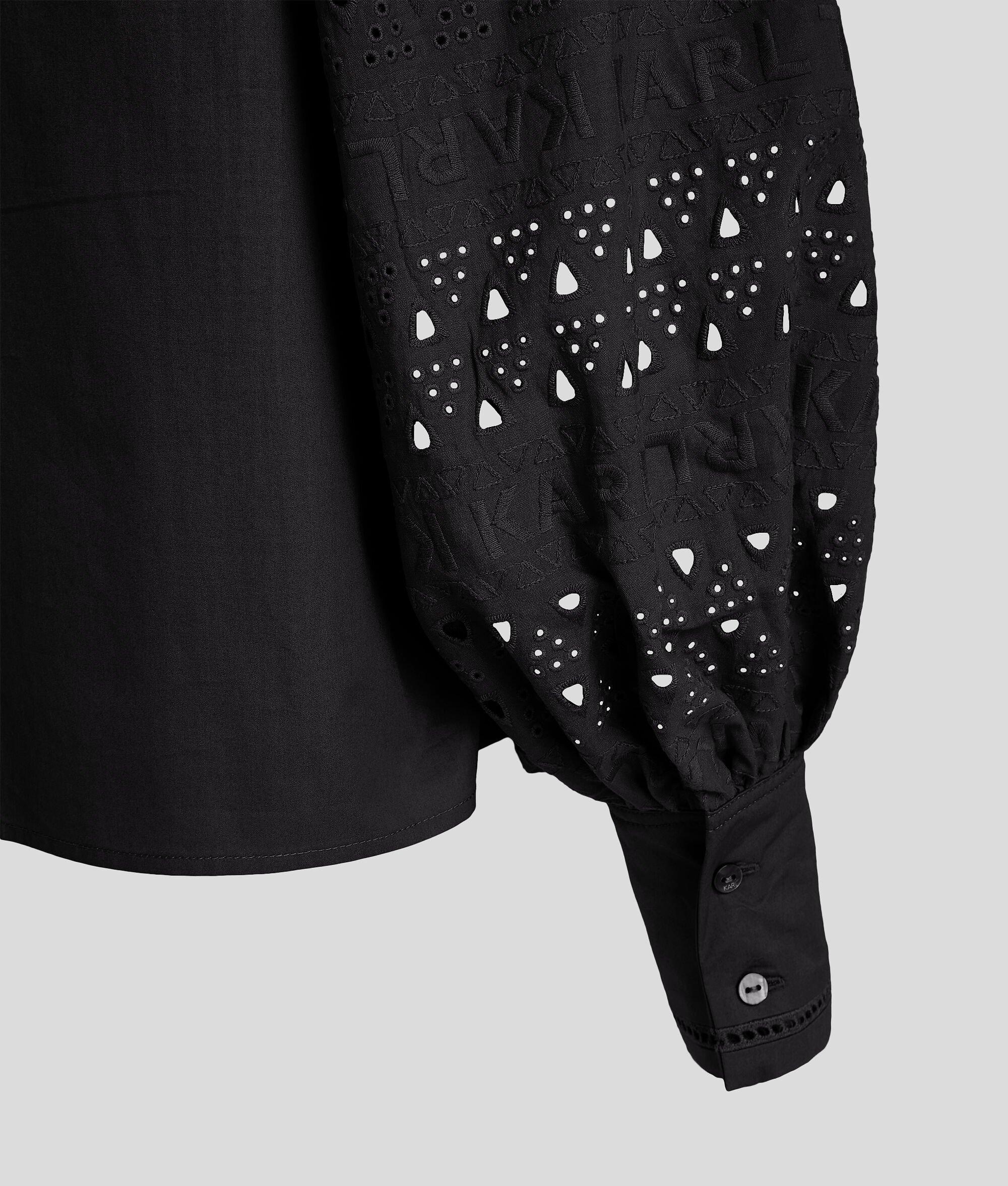 BRODERIE ANGLAISE OFF-SHOULDER SHIRT Product Image