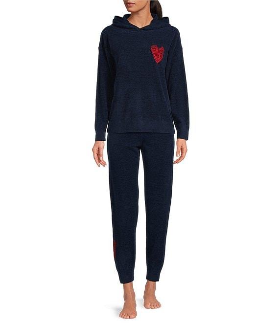 Barefoot Dreams CozyChic Ultra Lite Embroidered Heart Pants Product Image