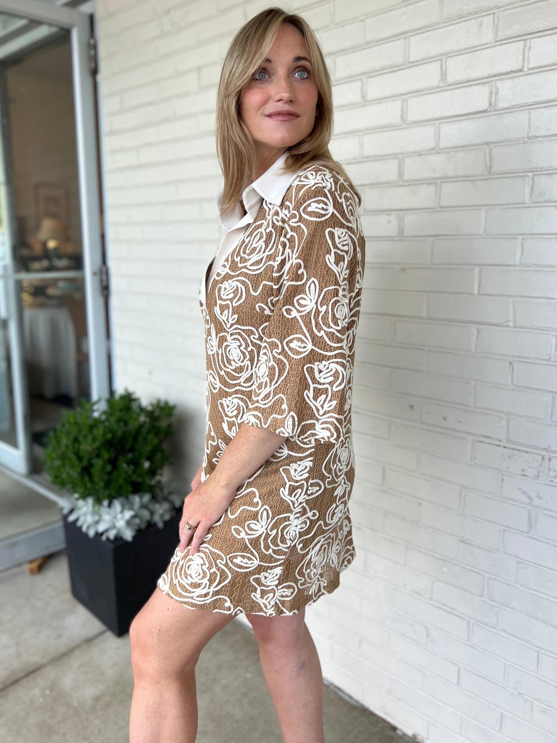 Brooklyn Embroidered Mini Dress Product Image