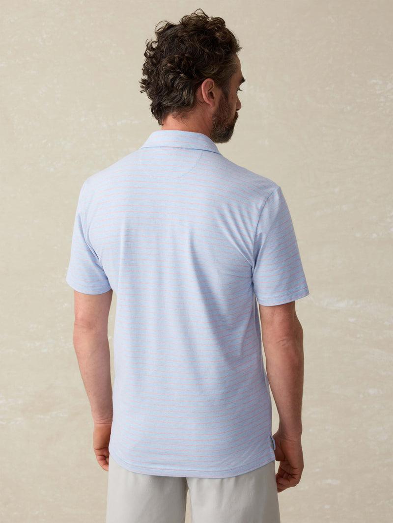 Short Sleeve Movement Polo Shirt - Vista View Stripe Product Image