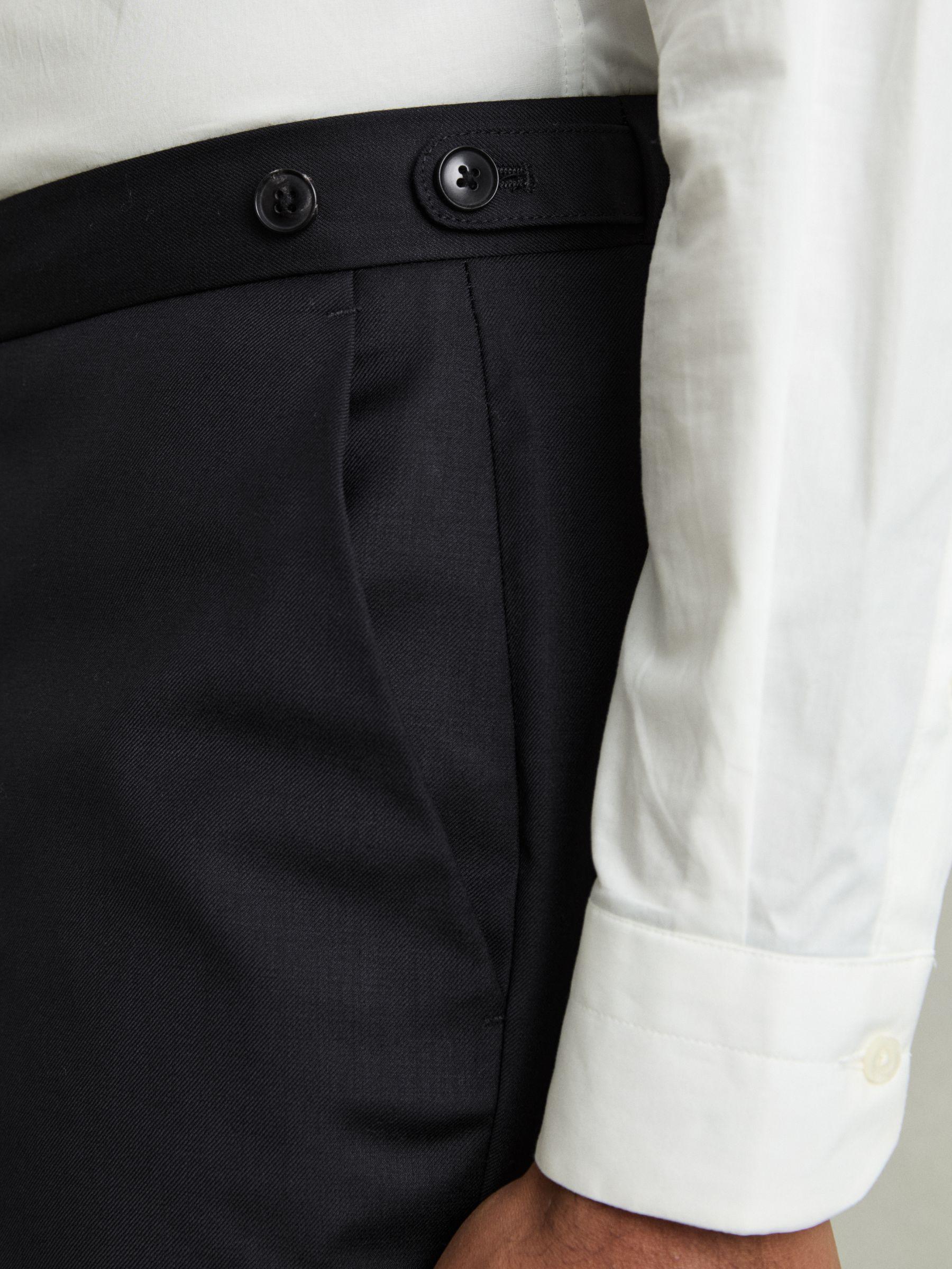 Wool-Blend Slim-Fit Suit Trousers in Navy Product Image