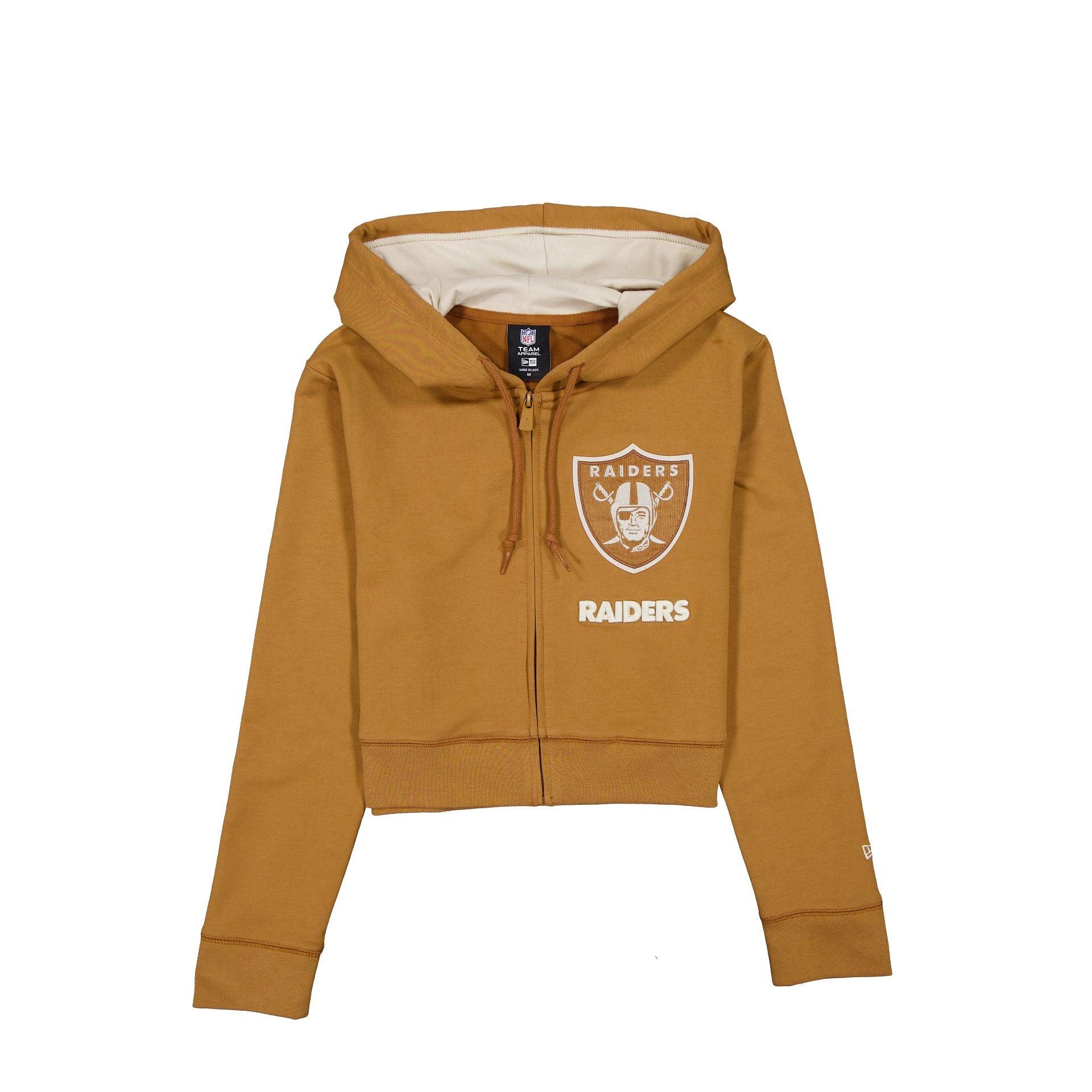 Las Vegas Raiders Light Bronze Logo Select Women's Full-Zip Hoodie Female Product Image