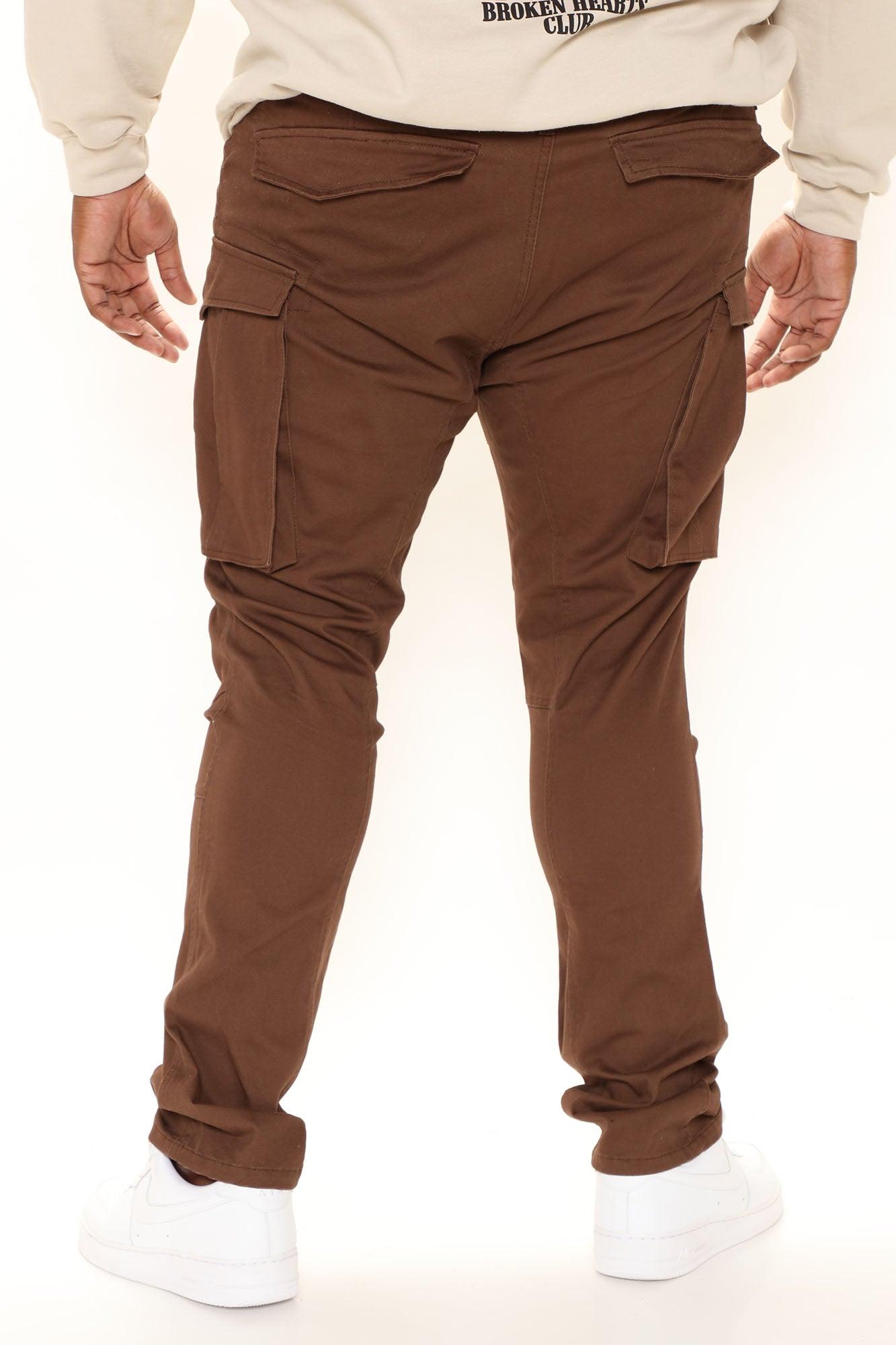 Summer Games Slim Cargo Pants - Brown Product Image