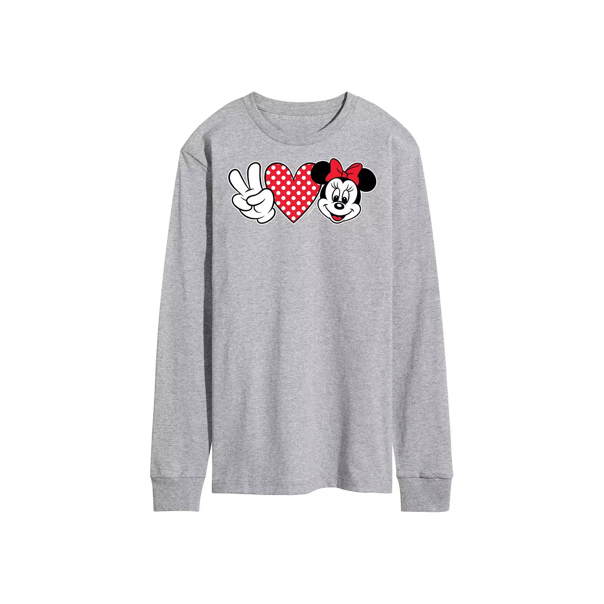Men's Disney's Peace Love Minie Tee,  Product Image