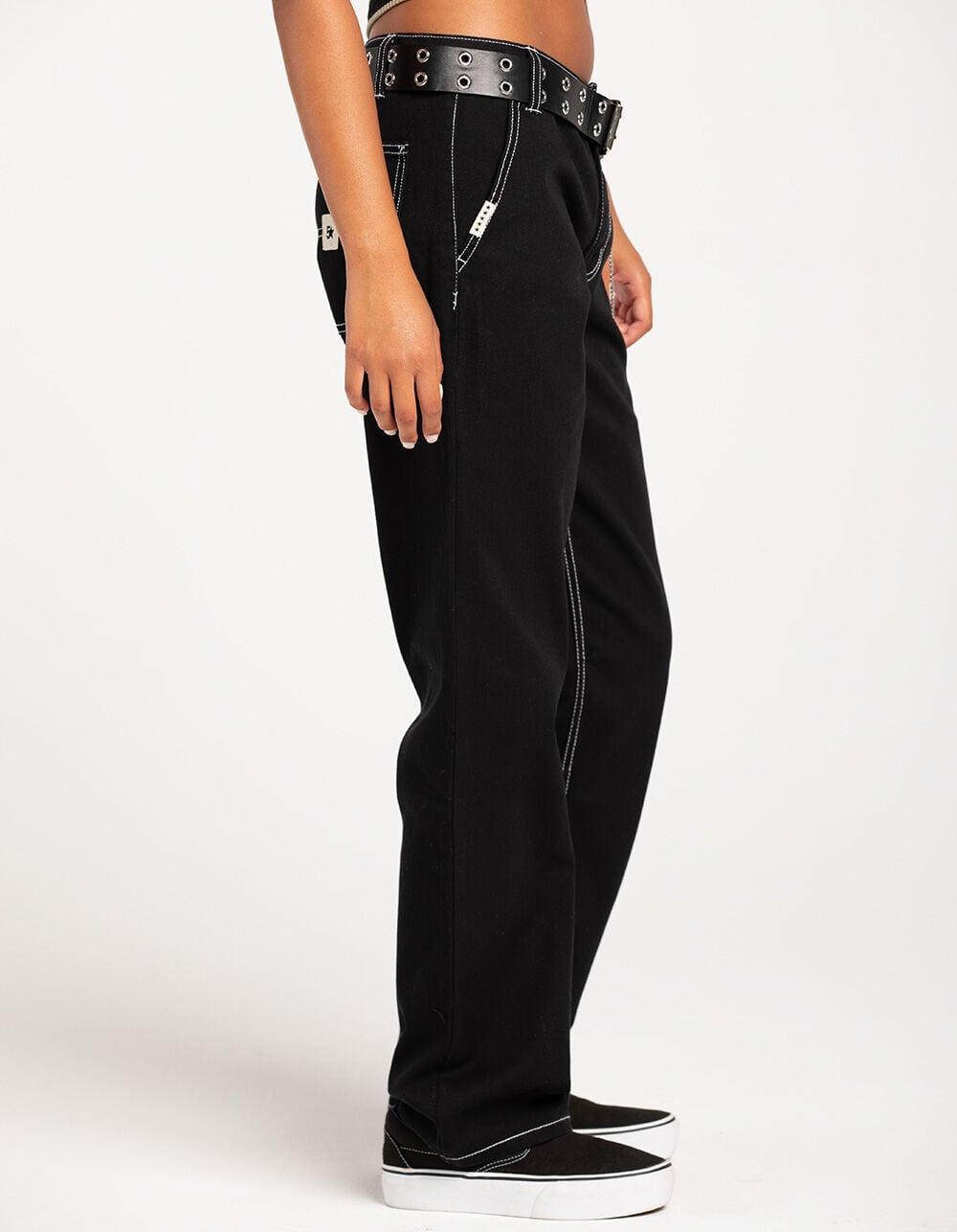 FIVESTAR GENERAL CO. Belted Service Womens Pants - BLACK Product Image